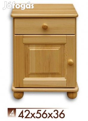 NAK4 Éjjeli Szekrény Új Borovi Fenyőfa Igazi Fenyőfa Hálószoba Bútor