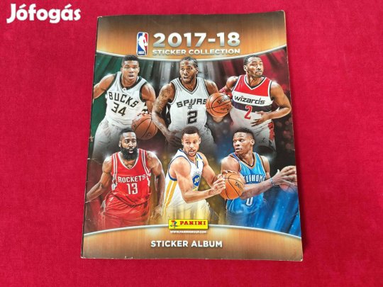 NBA 2017-2018 Stickers album (435-ből 164db van benne)