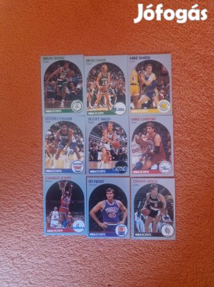 NBA Hoops 1990-91 kosaras kártyák 9db
