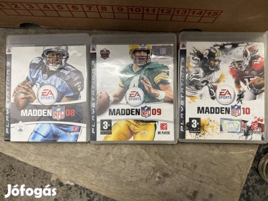 NFL Madden játék PS3 ,csomag 7db