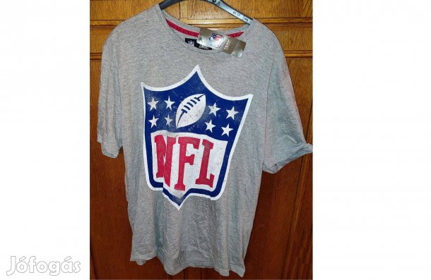 NFL új, címkés szürke póló (XL)