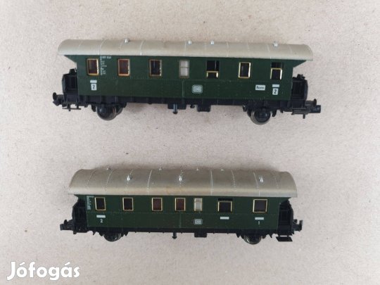N 1:160 Fleischmann 8062 - 8063 DB Személyvagon - 2 db Egyben