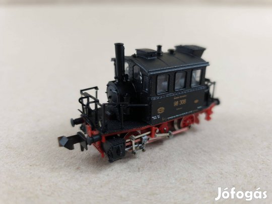 N 1:160 Minitrix 12015 BR 98 308 Glaskasten Gőzmozdony