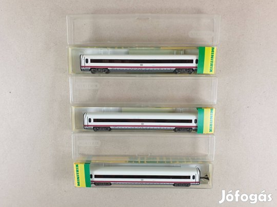 N 1:160 Minitrix DB 'ICE Experimental' közbenső kocsi 3 db Egyben
