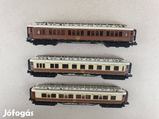 N 1:160 Minitrix Orient Express Vagon - 3 db Egyben