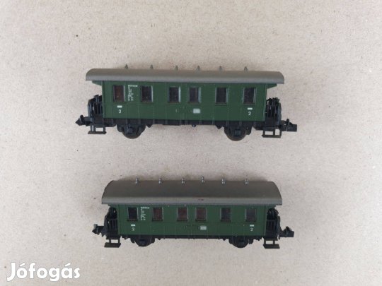 N 1:160 Roco 21009 DB 2. Oszt. Személyvagon - 2 Db Egyben