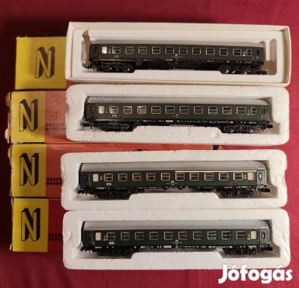 N 1:160 Schicht személykocsik   vasútmodell, modellvasút