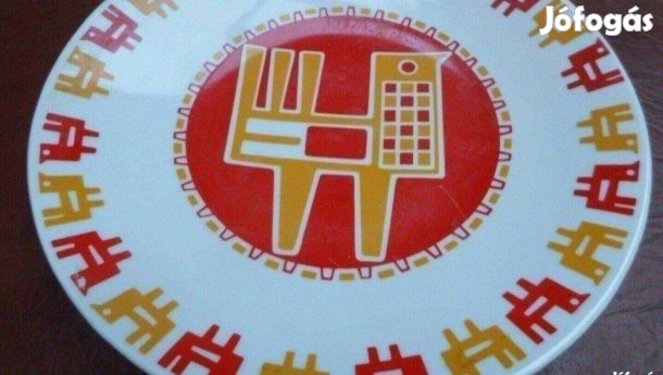 Nádor Judit Zsolnay porcelán tányér