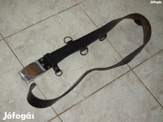 Nadrágszíj címeres rendőrségi öv, szolgálati derékszíj nr.4