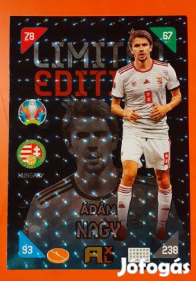Nagy Ádám XXL-es Panini Euro 2020 Limited Edition focis kártya