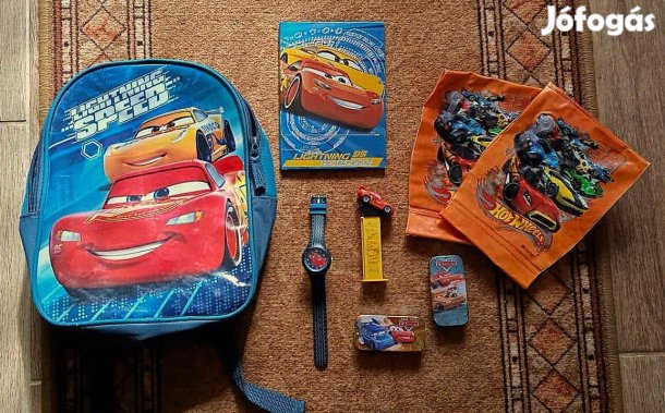 Nagy Disney verdák csomag, hátizsák, óra