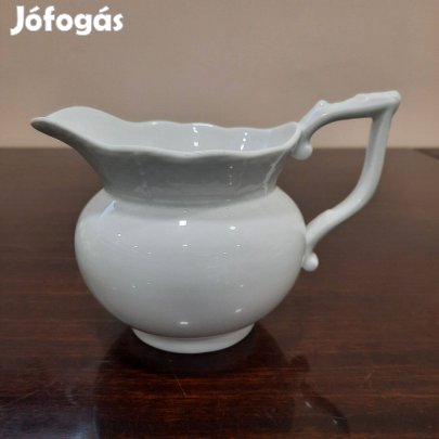 Nagy Fehér Herendi porcelán tejkiöntő, szószos kínáló eladó!