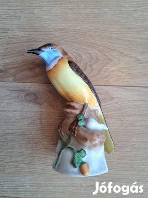 Nagy Herendi porcelán madár 18cm
