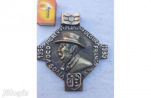 Nagy Imre 1956 réz emlék plakett szép állapot súlyos darab