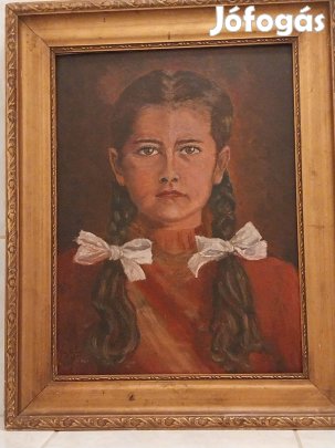 Nagy István(1873-1937):Masnis kislány-1900-ból