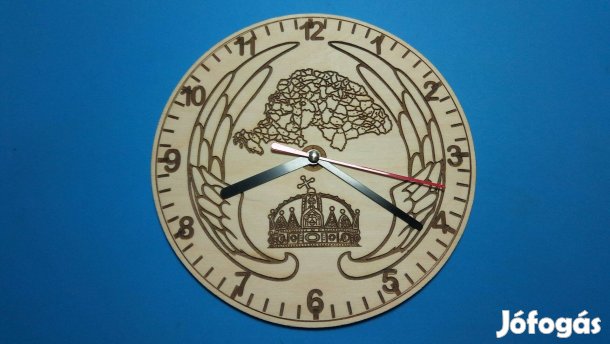 Nagy-Magyarország falióra. Halk járású quarc óra