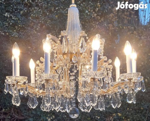 Nagy Mária Terézia stílusú ólom kristály csillár