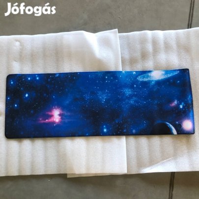 Nagy XXL galaxis gamer egérpad 80×30 cm, kék-lila
