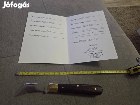 Nagy Zoltán körmölő bicska