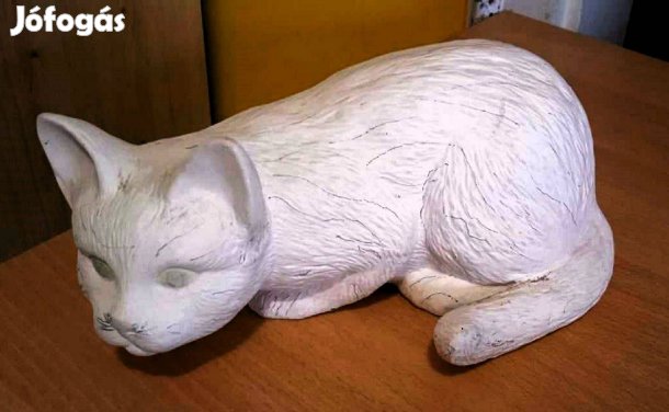 Nagy, 25 cm hosszú vadászó macska, biszkvit