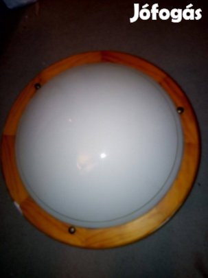 Nagy fa keretes UFO lámpa 38cm