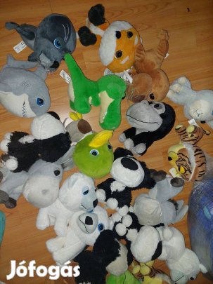 Nagy fejű krokodil, majom és egyéb 25 cm 22 db