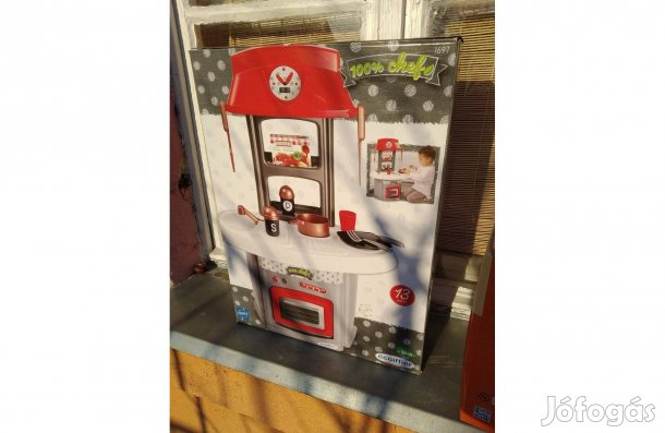 Nagy felszerelt Babakonyha Új XXL KB 70X45X30 CM Aranyos Komplett