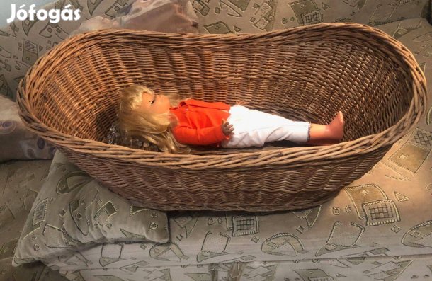 Nagy fonott kosár/ Mózeskosár