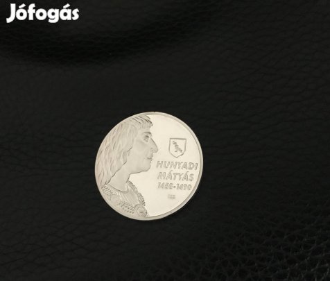 Nagy magyarok ezüstözött érem emlékérem Hunyadi Mátyás emlék érme