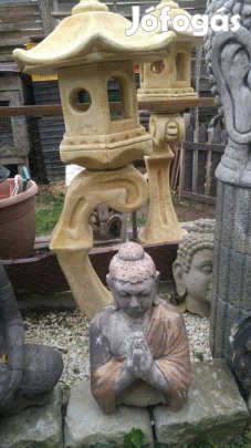 Nagy méretű 120cm Új Japán kertépítő pagoda lámpa szobor Műkő