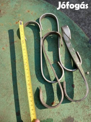 Nagy méretű alumínium S kampó 20cm