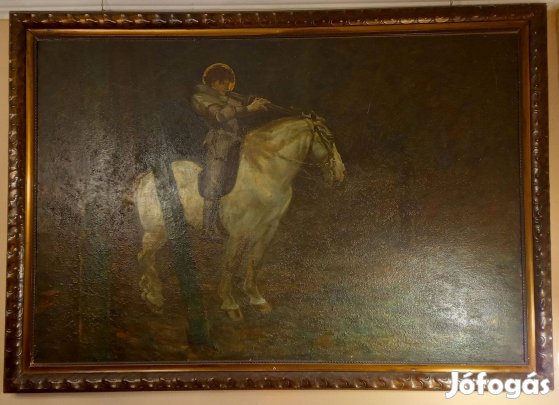 Nagy méretű antik olaj festmény 1800ból