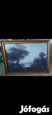 Nagy méretű klasszikus tájkép Philipp Hackert alapján