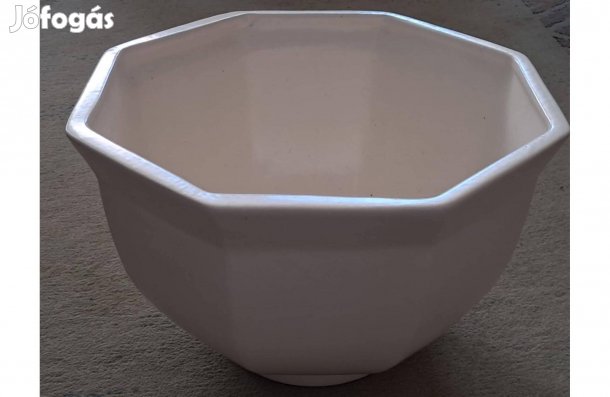 Nagy méretű nyolcszögletű kaspó (újszerű állapotban)