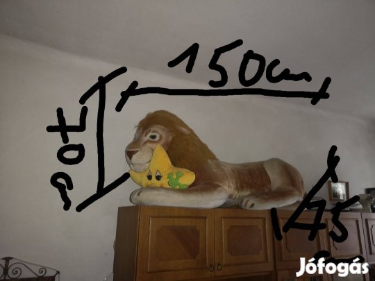 Nagy plüss oroszlán hibátlan állapotban