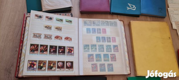 Nagy régi bélyeggyűjtemény