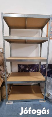 Nagy teherbírású fém tárolóállvány 200×100×50 cm (salgópolc)