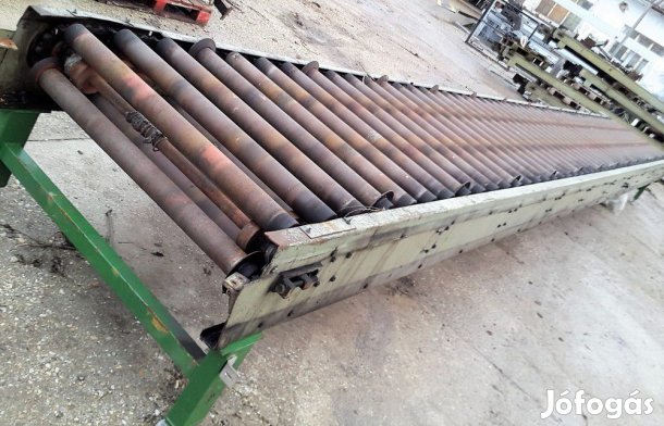 Nagy teherbírású görgősor, 10m hosszú raklapszállító görgőspálya több