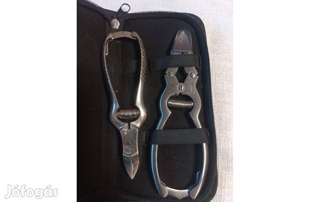 Nagy teherbírású lábkörömvágó ollók pedikűr/körömvágó készlet tokkal