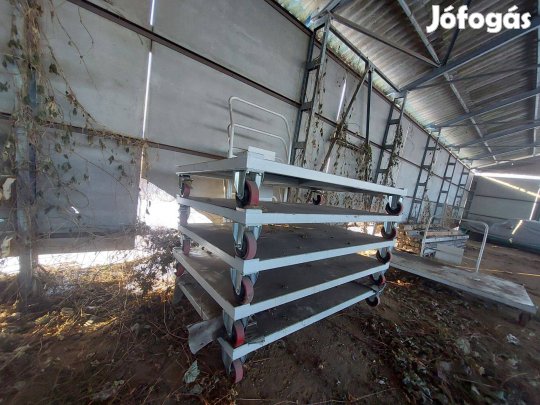 Nagy teherbírású raktári kézi kocsi