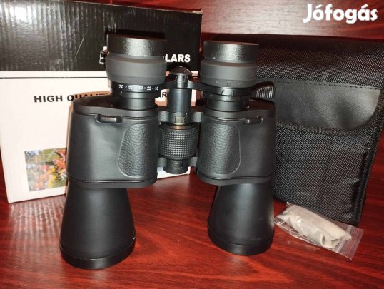 Nagy teljesítményű 10-70 x 70 távcső időjárásálló, gumibevonatú