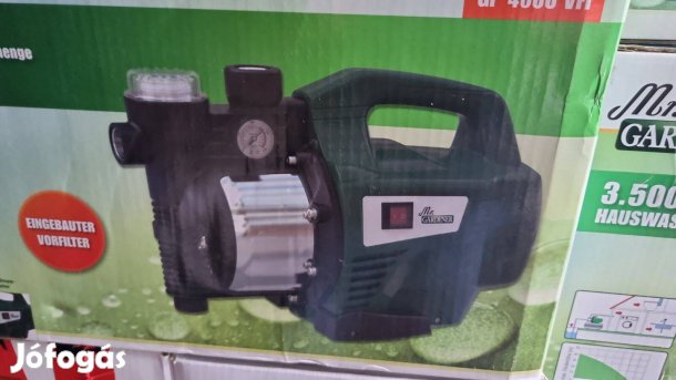 Nagy teljesítményű, 4600liter óránkénti vízhozamú kerti szivattyú