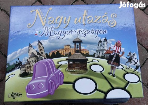 Nagy utazás Magyarországon társasjáték Újszerű 