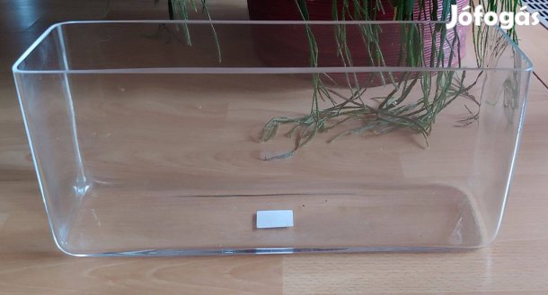 Nagy üveg váza / vastag falú