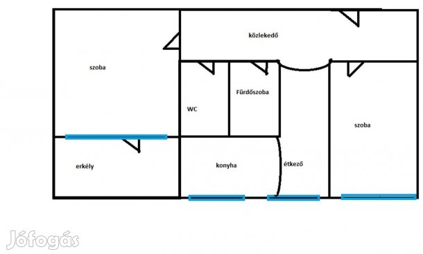 Nagyerdőn eladó 56 nm-es lakás