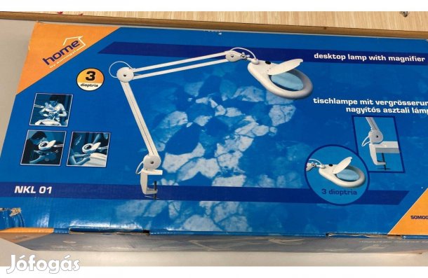 Nagyítós asztali lámpa