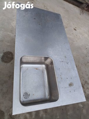 Nagykonyhai előkészítő asztal saválló rozsdamentes ipari guruló