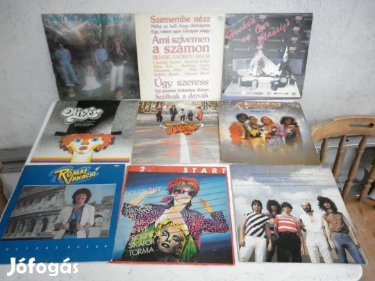 Nagyméretü Huszonhat darab Jóminőségü Bakelit Nagylemez