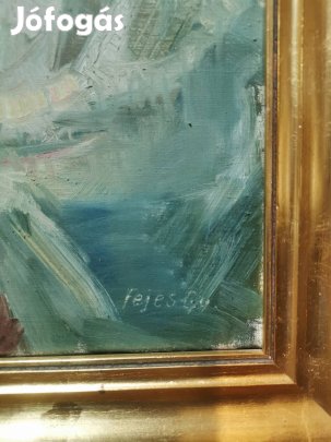 Nagyméretű, Fejes Gyula virágcsendélet 