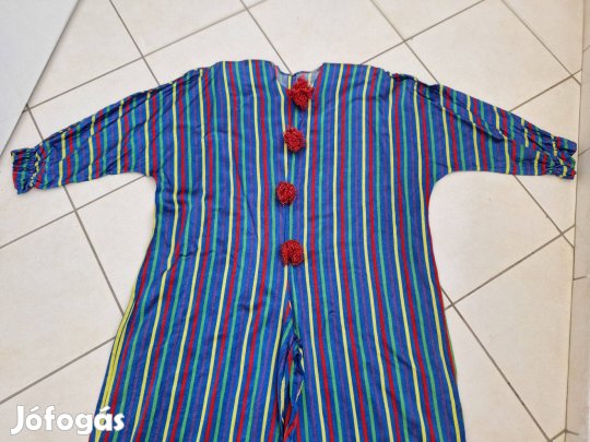 Nagyméretű bohóc jelmez (akár kalappal) felnőtteknek eladó